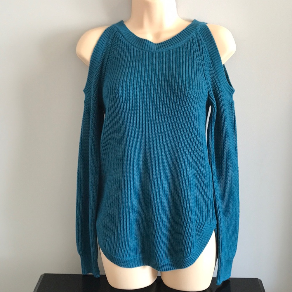 White House black market cold shoulder sweater